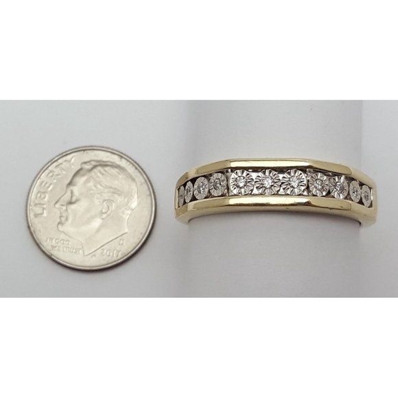 Unique 10K Karat Solid Two Tone Multi Color Gold Designer Diamond Mens Ring - Picture 13 of 15